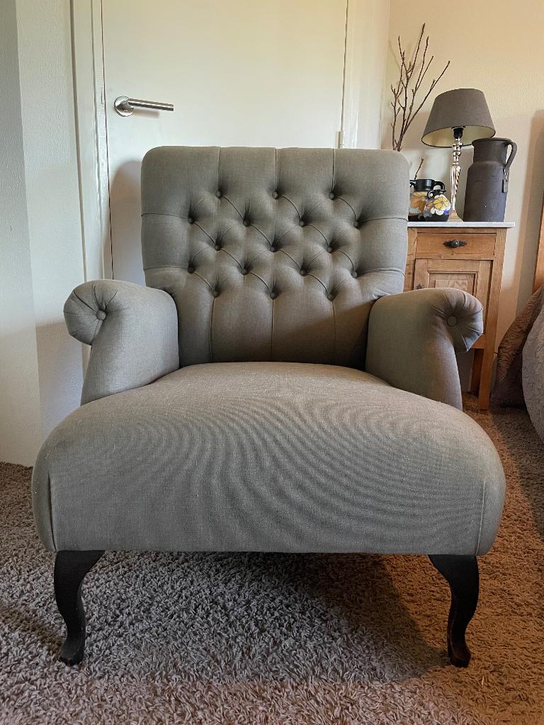 Fauteuil Goossens, Huis en Inrichting, Fauteuils, Ophalen, Gebruikt, 75 tot 100 cm, Stof
