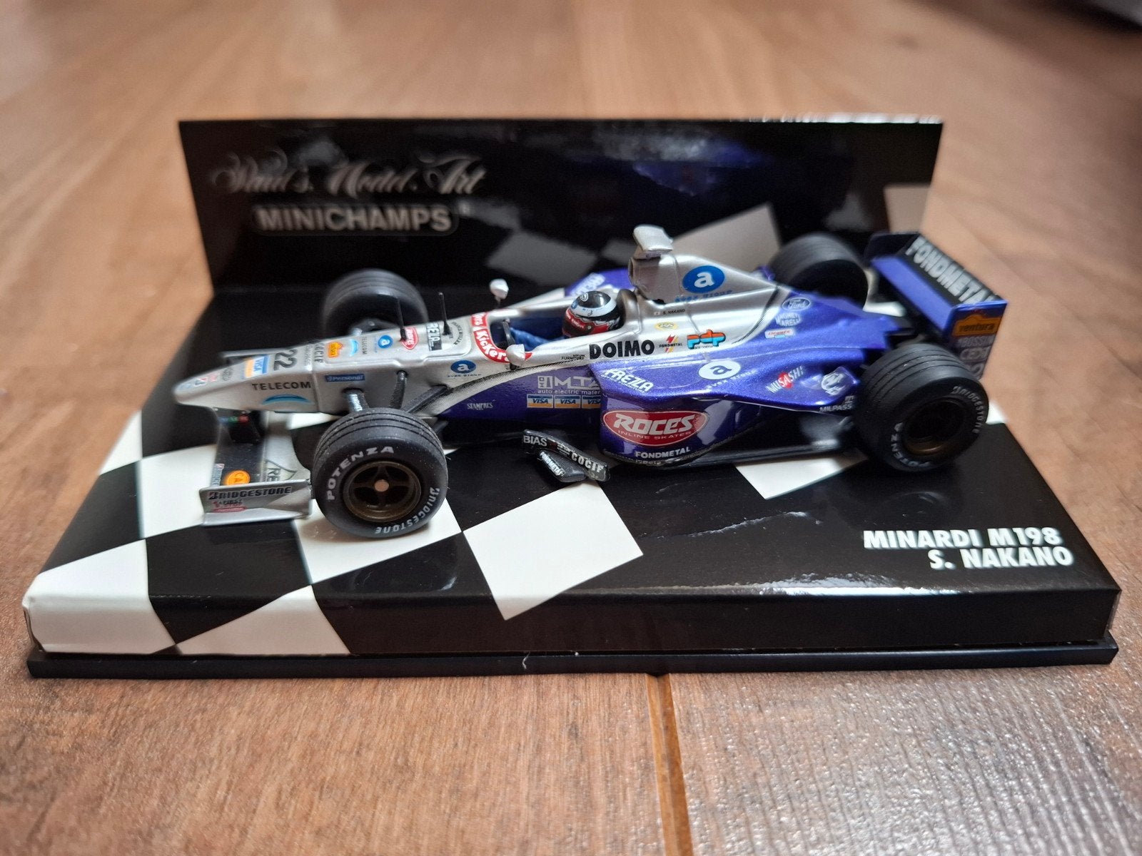 Minichamps Minardi M198 S. Nakano Formule 1 modelauto, Ophalen of Verzenden, Zo goed als nieuw, Auto, MiniChamps