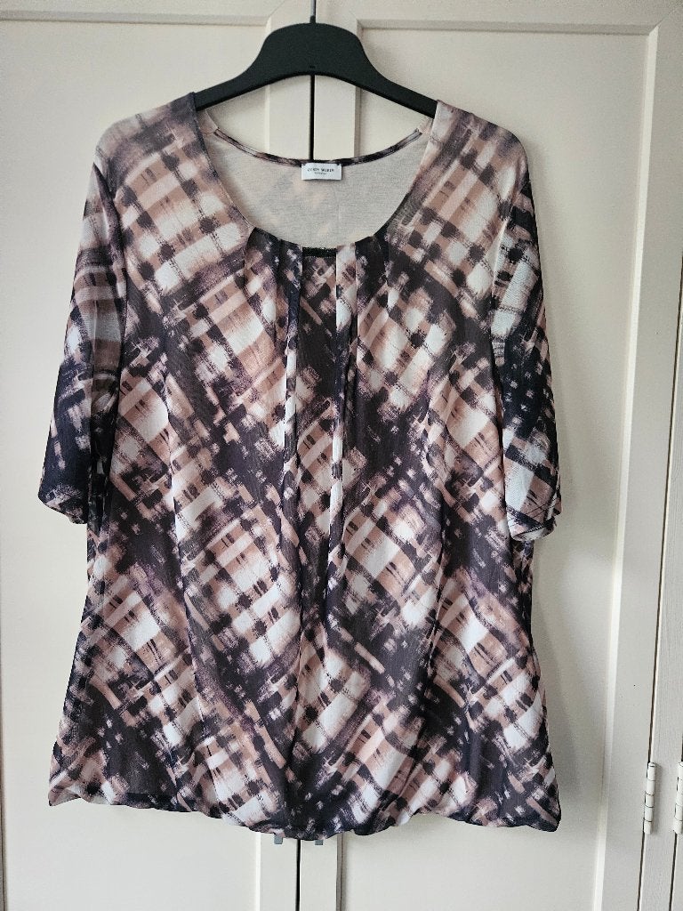 Gerry Weber top/blouse maat 44 zgan, Kleding | Dames, Blouses en Tunieken, Overige kleuren, Maat 42/44 (L), Ophalen of Verzenden
