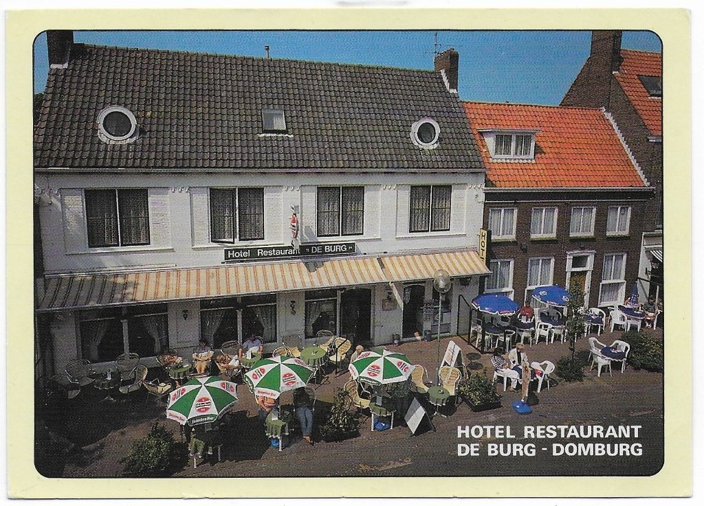 ak3333 Ongelopen Ansichtkaart De Burg Domburg Hotel/ rest, Ophalen of Verzenden, 1980 tot heden, Gelopen, Zeeland