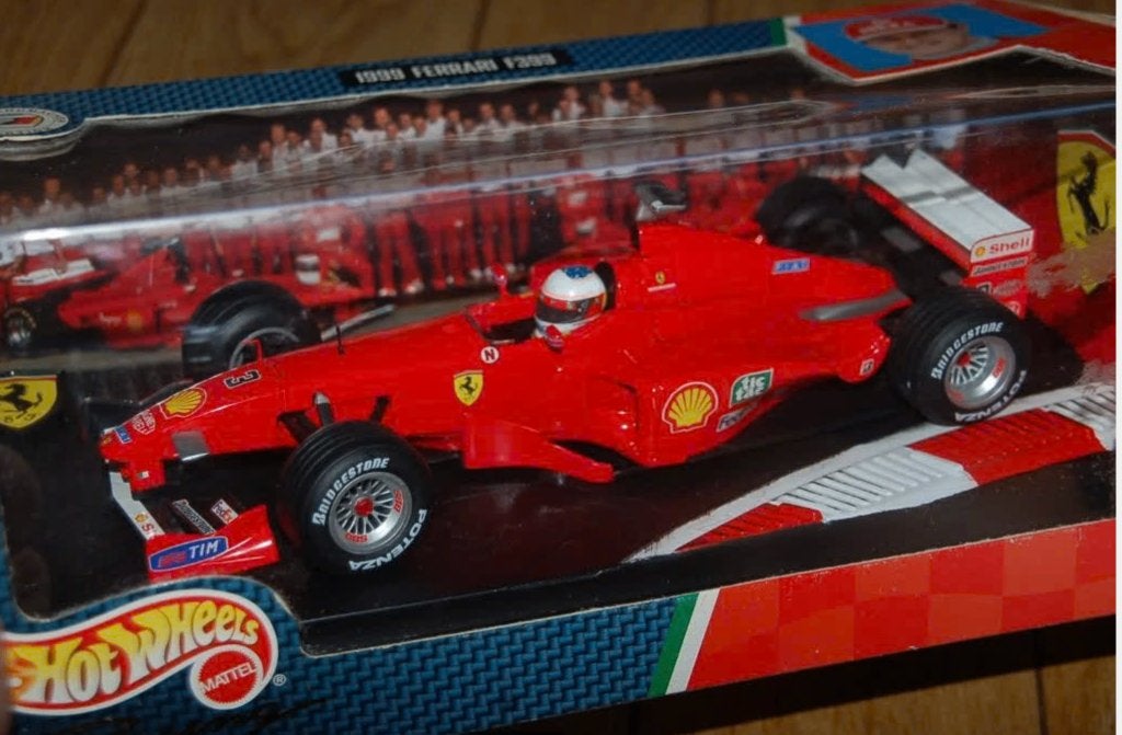 1:18 Ferrari F1 F399 Michael Schumacher Hotwheels in box WRH, Verzenden, Zo goed als nieuw, Auto, Hot Wheels