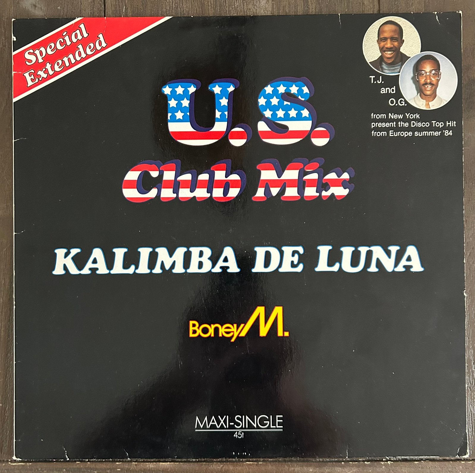Boney M. - Kalimba De Luna (U.S. Club Mix) Maxi-Single, Gebruikt, Ophalen of Verzenden, Pop, 12 inch