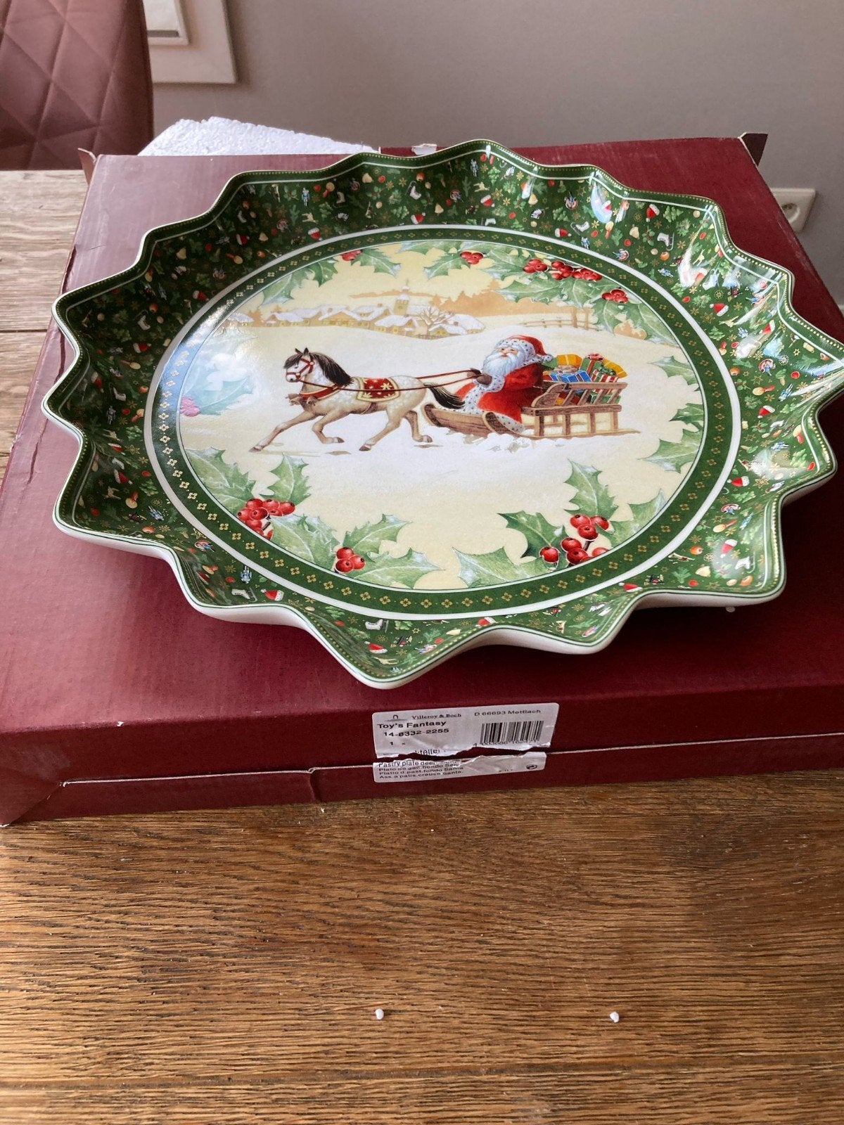 Villeroy & Boch Toys Fantasy Grote Serveerschaal Kerst, Huis en Inrichting, Porselein of Keramiek, Schaal, Rond, Ophalen of Verzenden