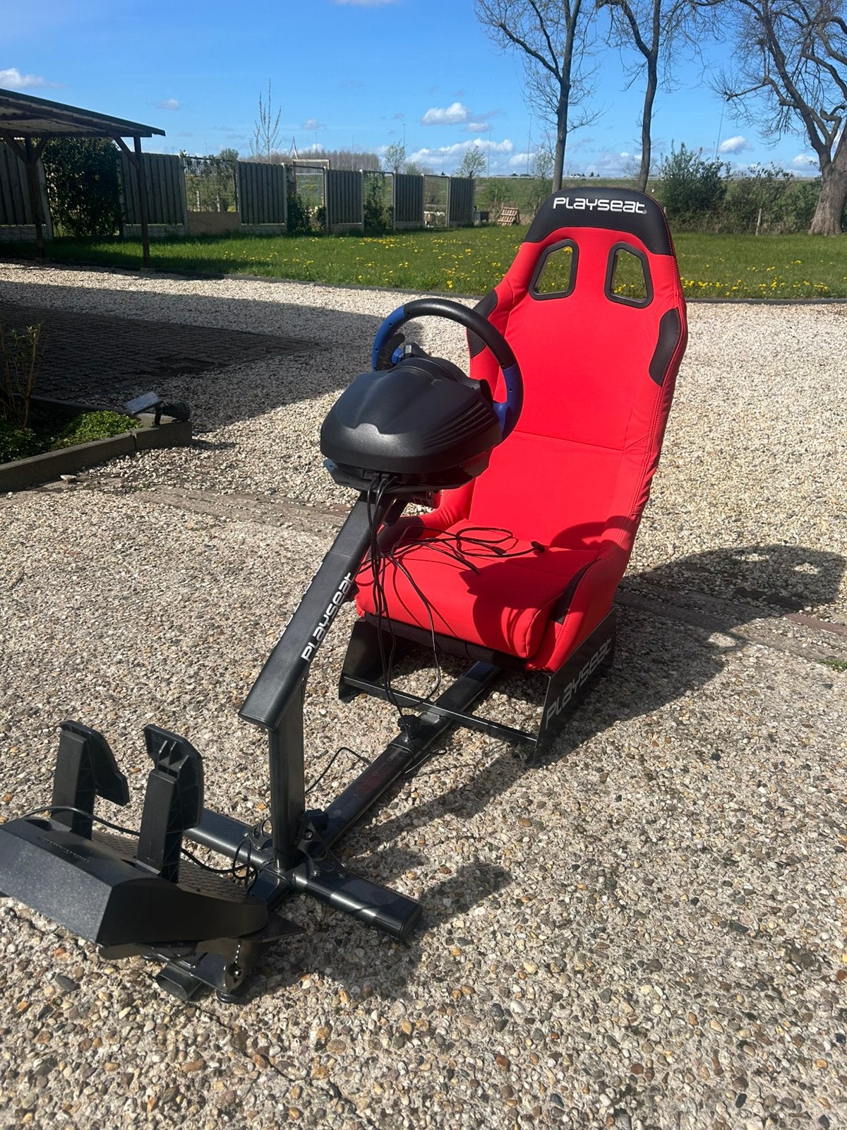 Playseat met thrustmaster T150 stuur en pedalen, Ophalen, Zo goed als nieuw