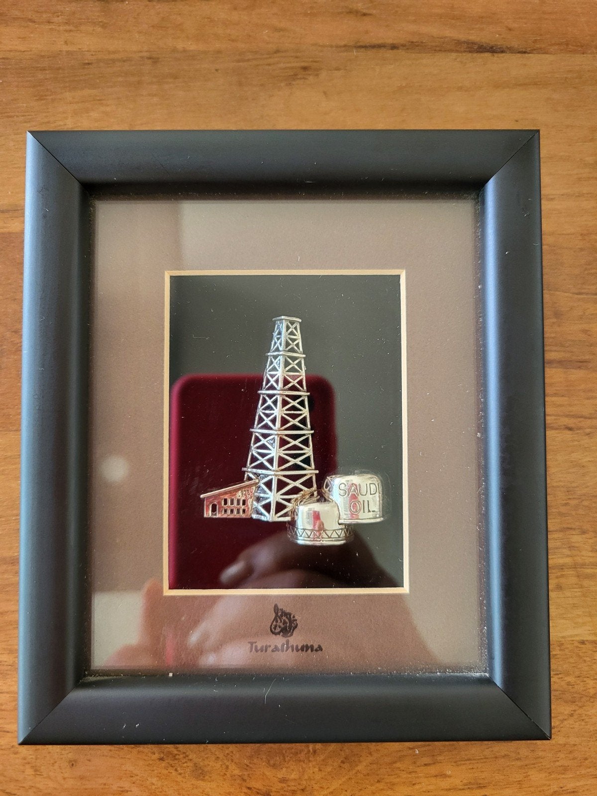 Foto 3 van Zilveren collectie Arabische miniaturen ingelijst 925 zilver