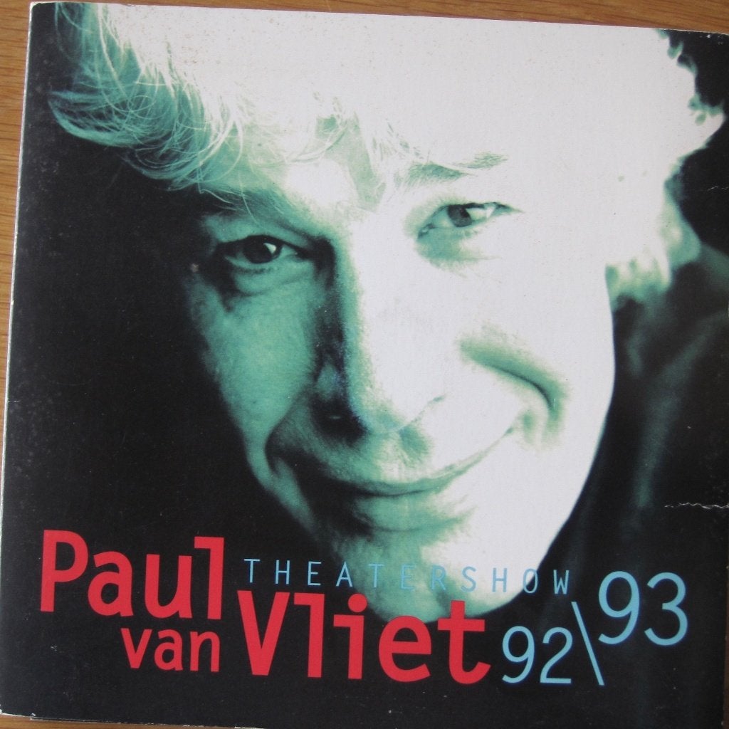Programmaboek van de theatershow van Paul van Vliet 92/93, Gelezen, Ophalen of Verzenden, Paul van Vliet, Cabaret