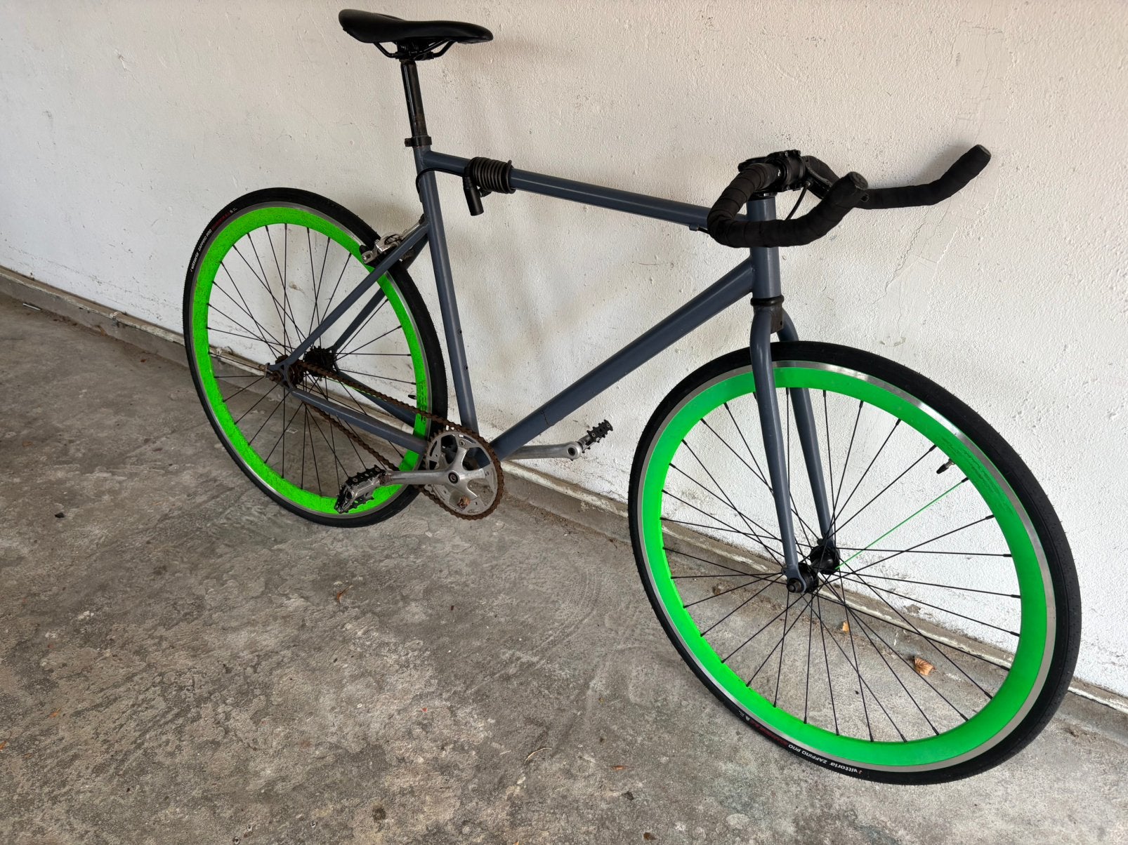 Fixed gear fiets., Fietsen en Brommers, Fietsen | Racefietsen, Minder dan 10 versnellingen, Aluminium, Zo goed als nieuw, Ophalen