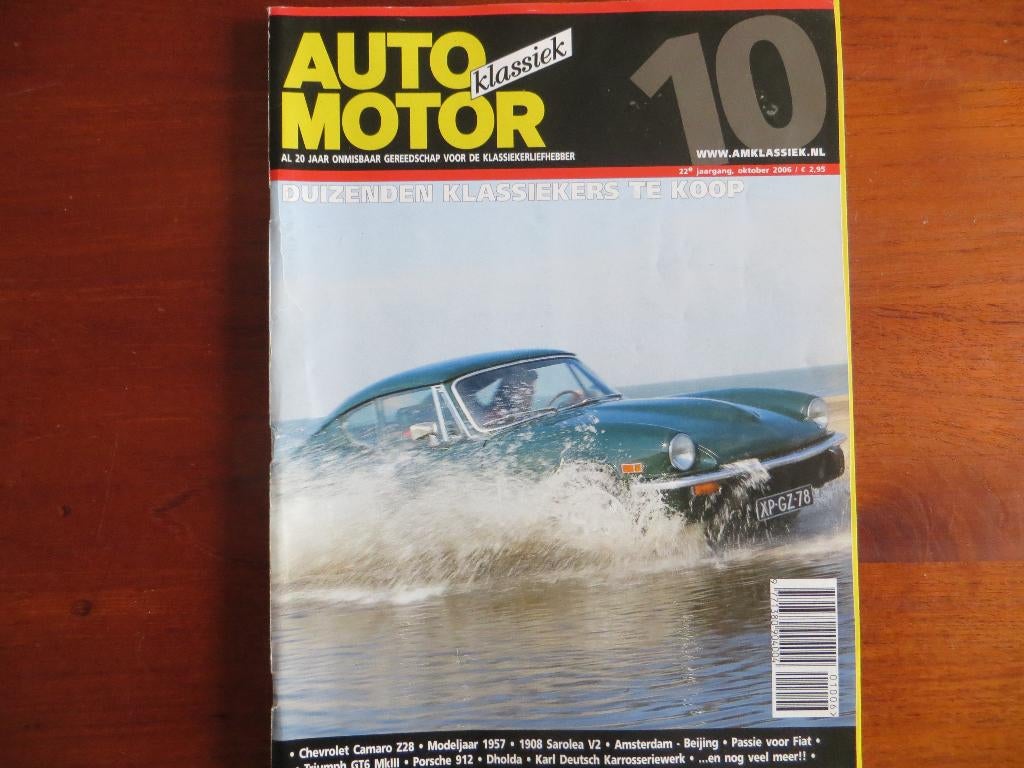 Auto Motor Klassiek 10 2006 Triumph GT6, Porsche 912, Camaro, Boeken, Ophalen of Verzenden, Nieuw, Porsche
