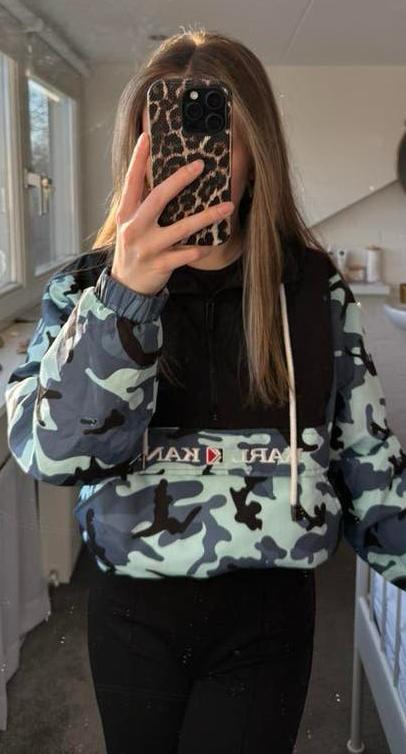 Karl Kani windbreaker, Verzenden, Zo goed als nieuw, Maat 36 (S), Blauw