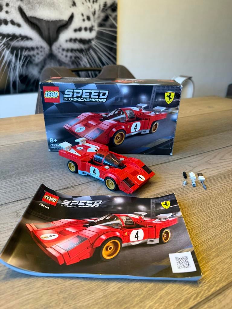 Lego Speed Champions Ferrari 76906, Kinderen en Baby's, Speelgoed | Bouwstenen, Zo goed als nieuw, Ophalen of Verzenden