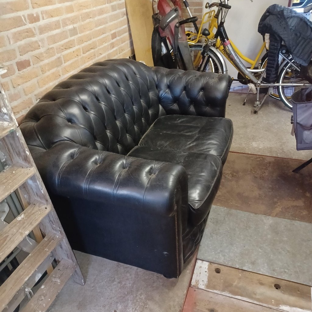 Mooie Chesterfield bank, Huis en Inrichting, Banken | Bankstellen, Ophalen, Gebruikt, 150 tot 200 cm, Chesterfield