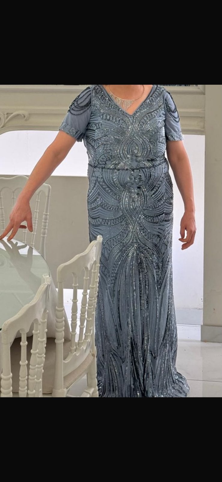 Galajurk, Kleding | Dames, Galajurk, Blauw, Maat 42/44 (L), Ophalen of Verzenden
