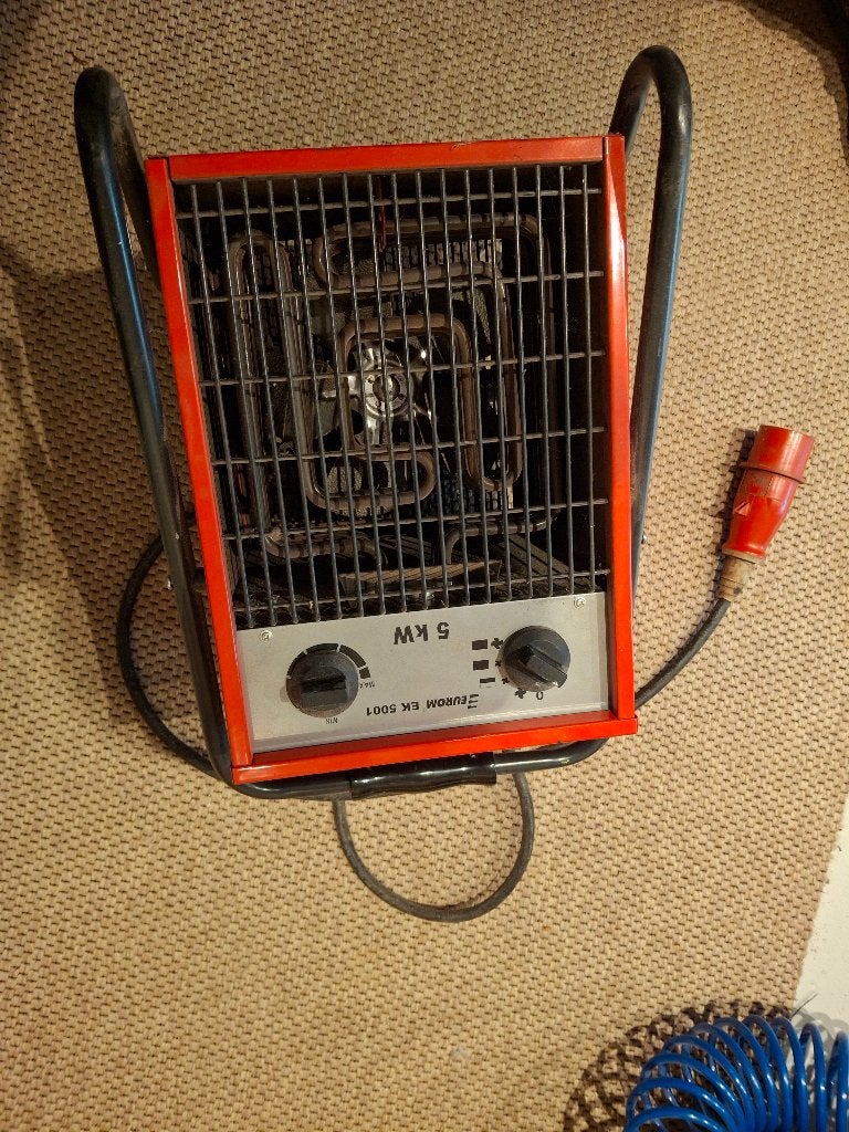 heater  , 3 fase , 5 kw., Ophalen, 30 tot 80 cm, Kachel, Minder dan 60 cm