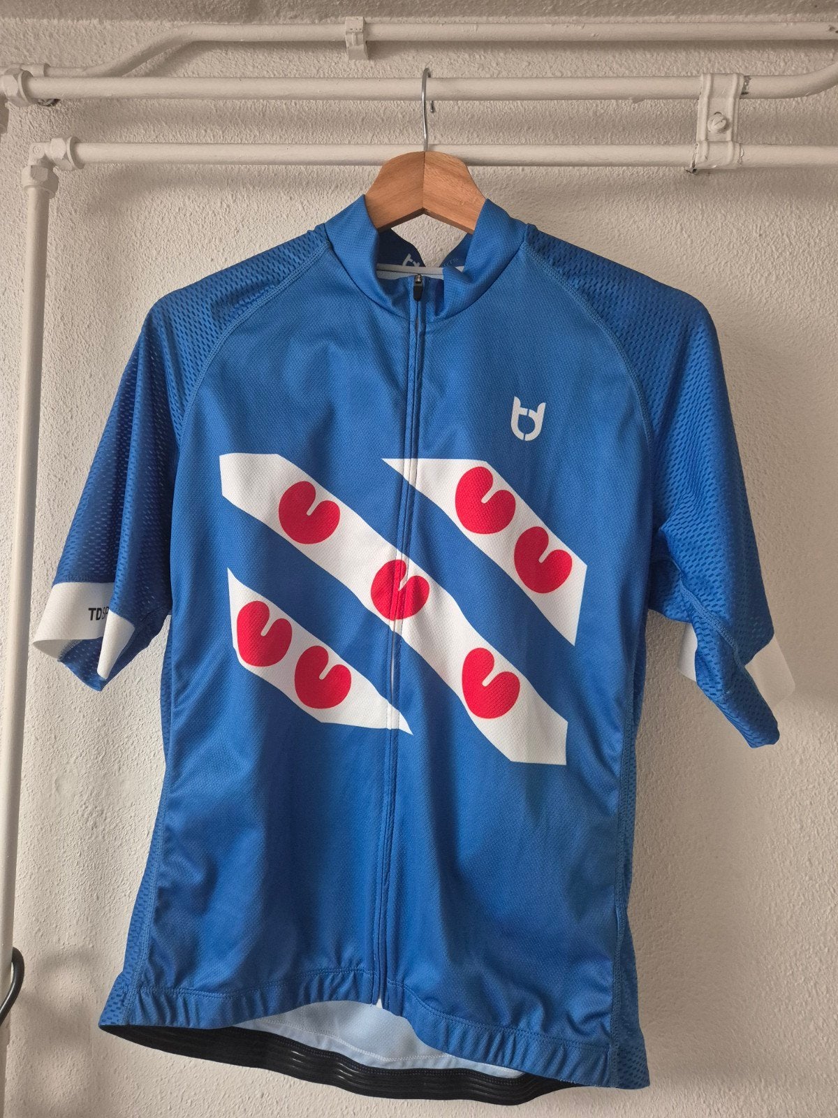 TD Sports Friesland Fiets Shirt - Maat L, Maat 52/54 (L), Blauw, Ophalen of Verzenden, Hardlopen of Fietsen