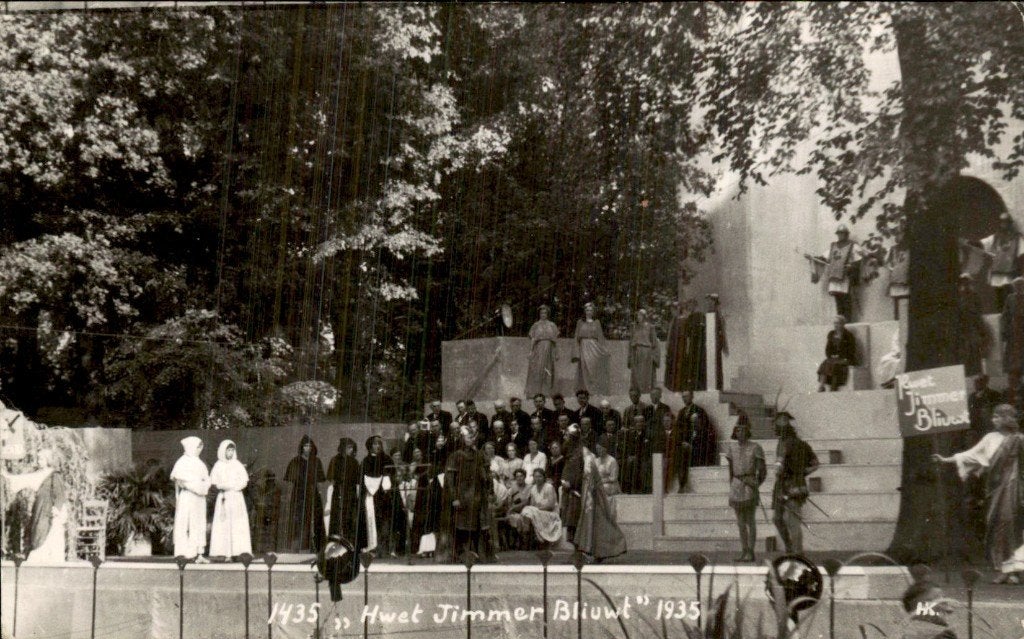 Leeuwarden - Toneeluitvoering - Hwet Jimmer Bluwt, Ophalen of Verzenden, 1920 tot 1940, Gelopen, Friesland