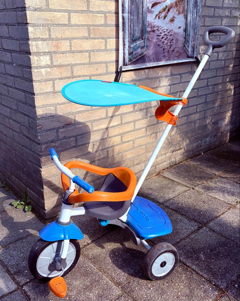 Fisher Price driewieler met duwstang en zonnekap, Ophalen, Gebruikt, Overige typen