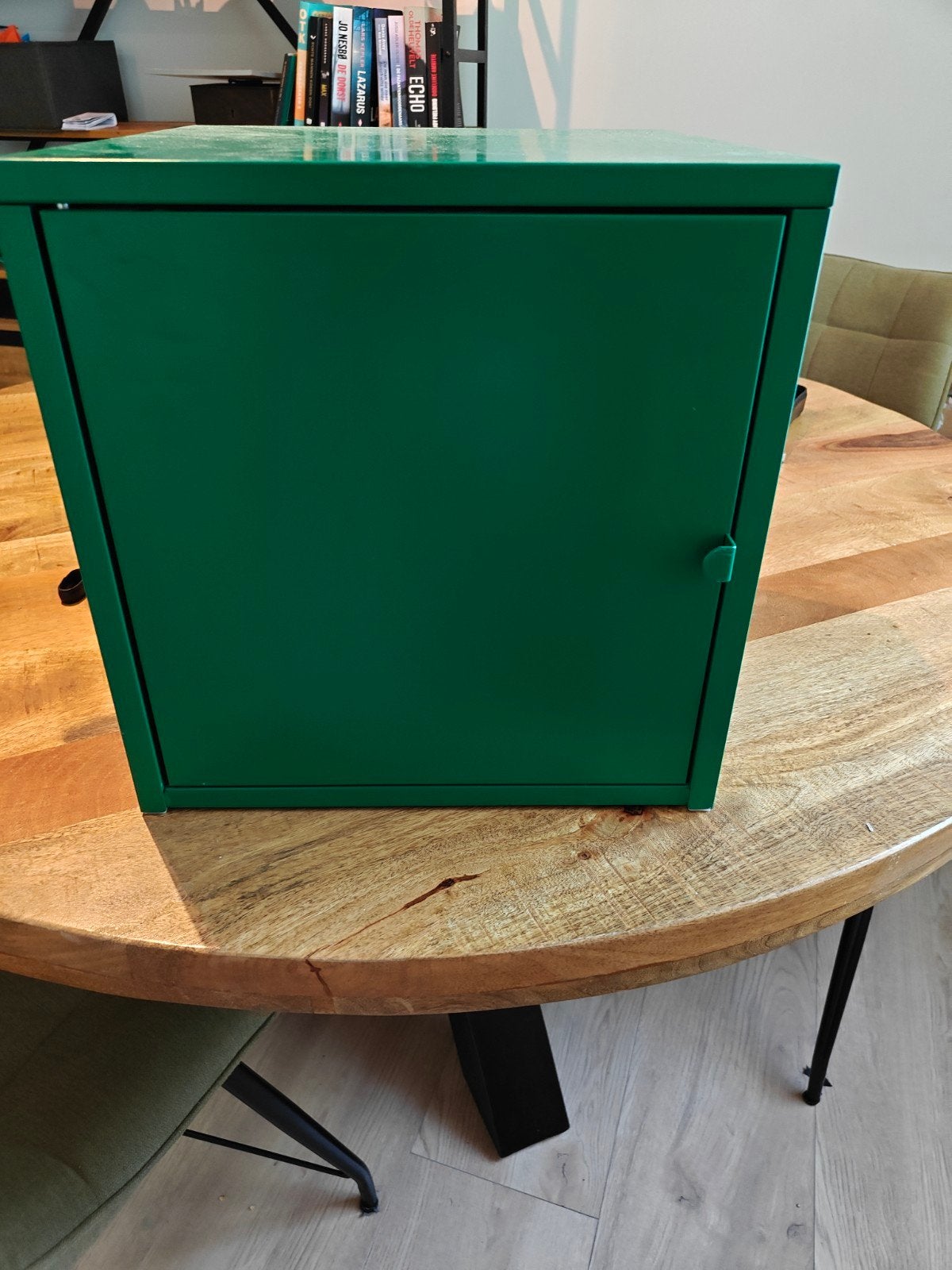 Groene metalen kast / opbergkast, Ophalen of Verzenden, Zo goed als nieuw