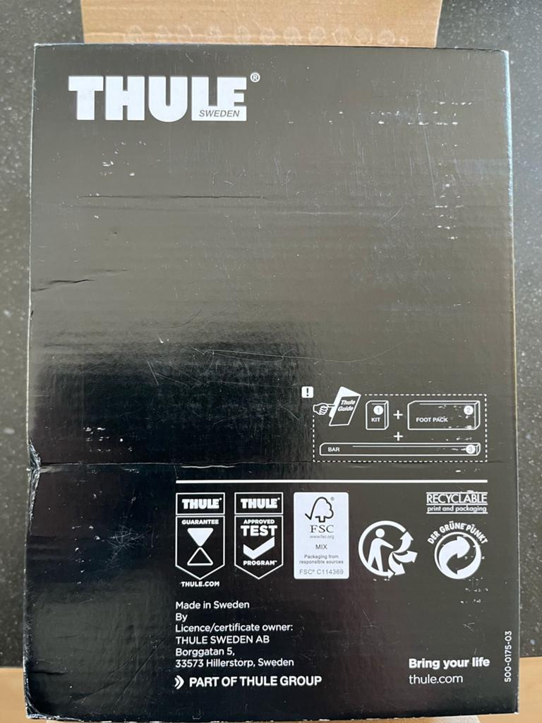 Thule Dakdragers Evo FixPoint met Kit 187009, Auto diversen, Dakdragers, Zo goed als nieuw, Ophalen of Verzenden