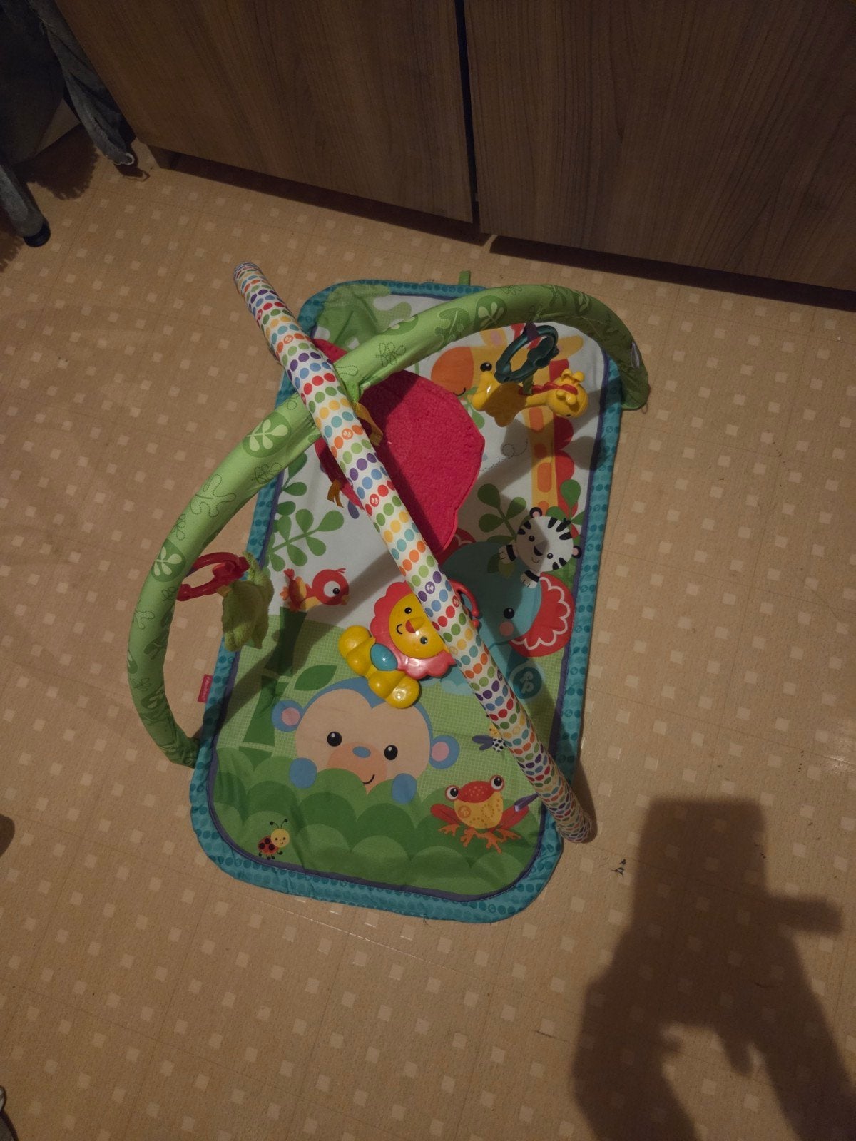 Fisher-Price Speelkleed met Babygym+titanium baby schommel, Ophalen of Verzenden, Gebruikt, Speelkleed