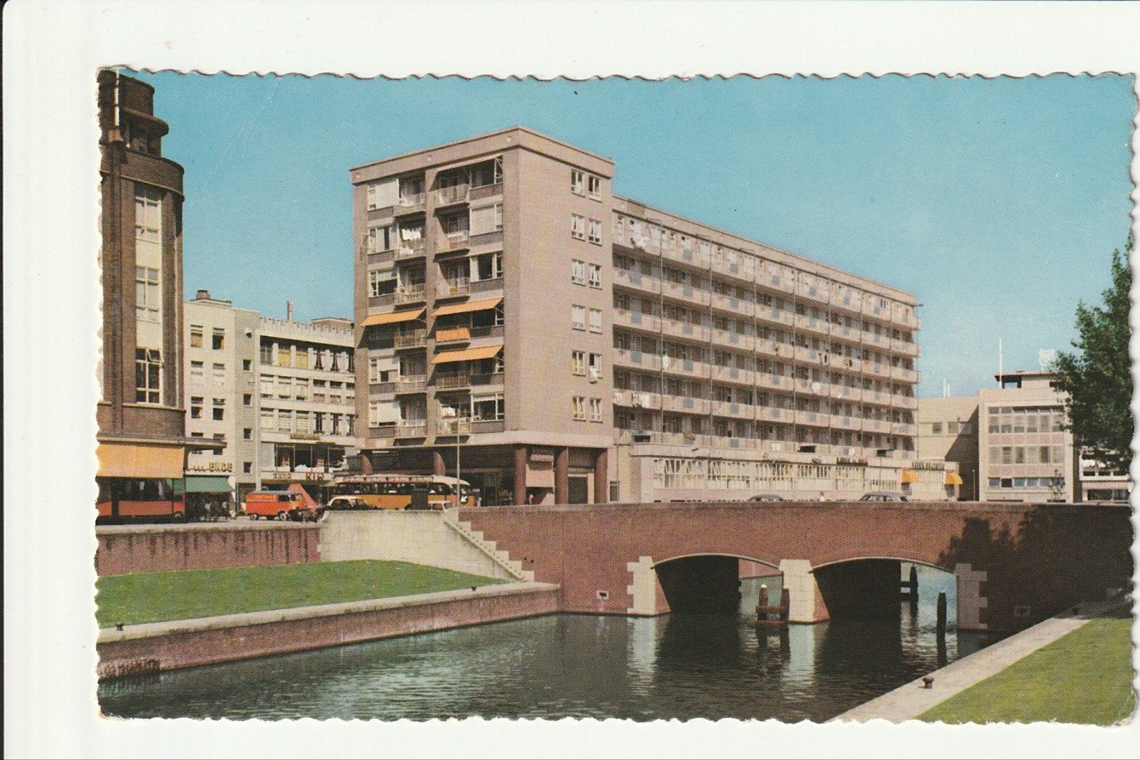 ROTTERDAM STEIGER BRUG VW BUS RET SAURER VERHEUL STADSBUS, Ophalen of Verzenden, 1960 tot 1980, Ongelopen, Zuid-Holland