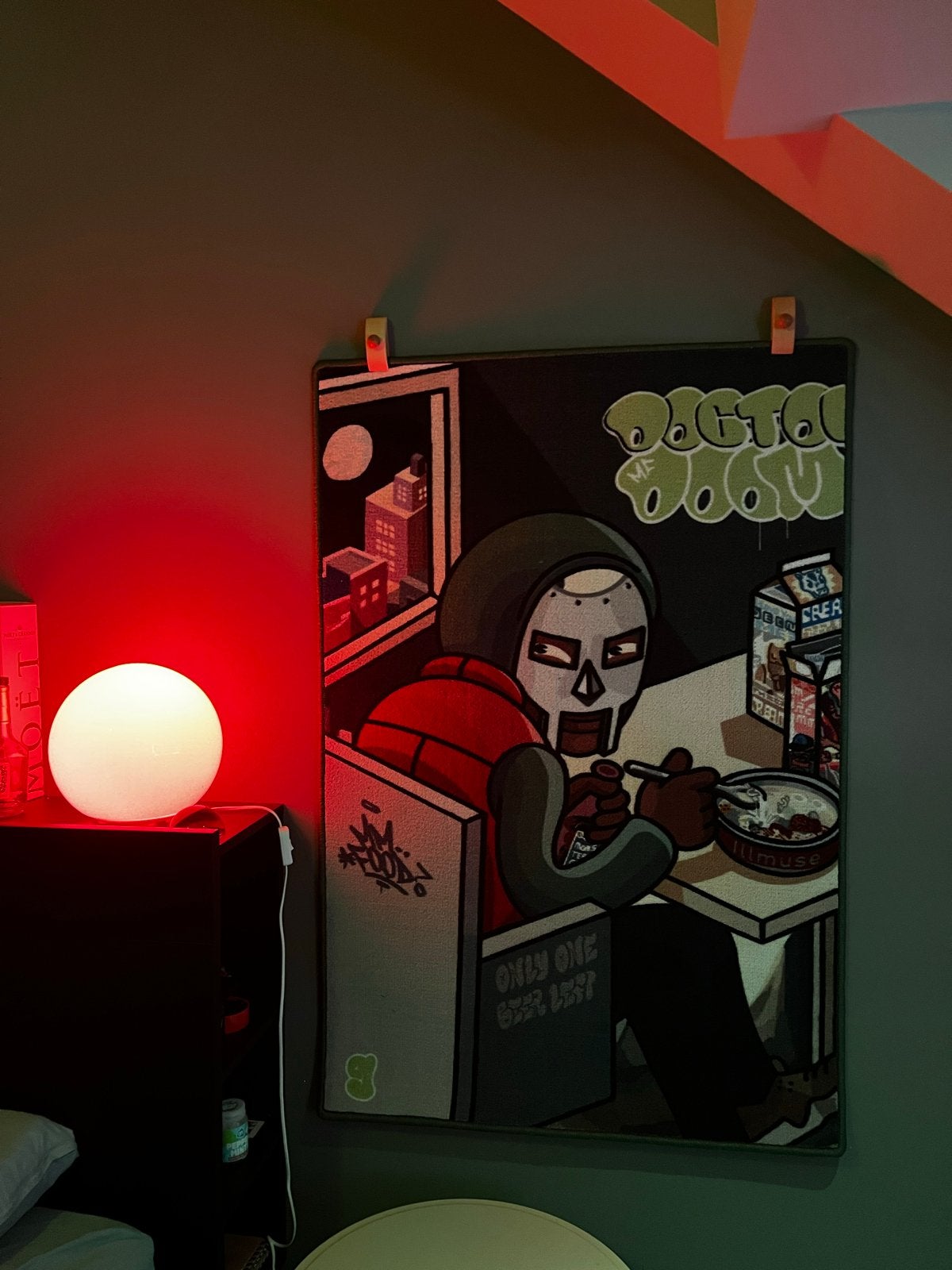 MF DOOM MM..FOOD vloerkleed 80x120 cm | Hiphop, 100 tot 150 cm, Nieuw, Grijs, Rechthoekig