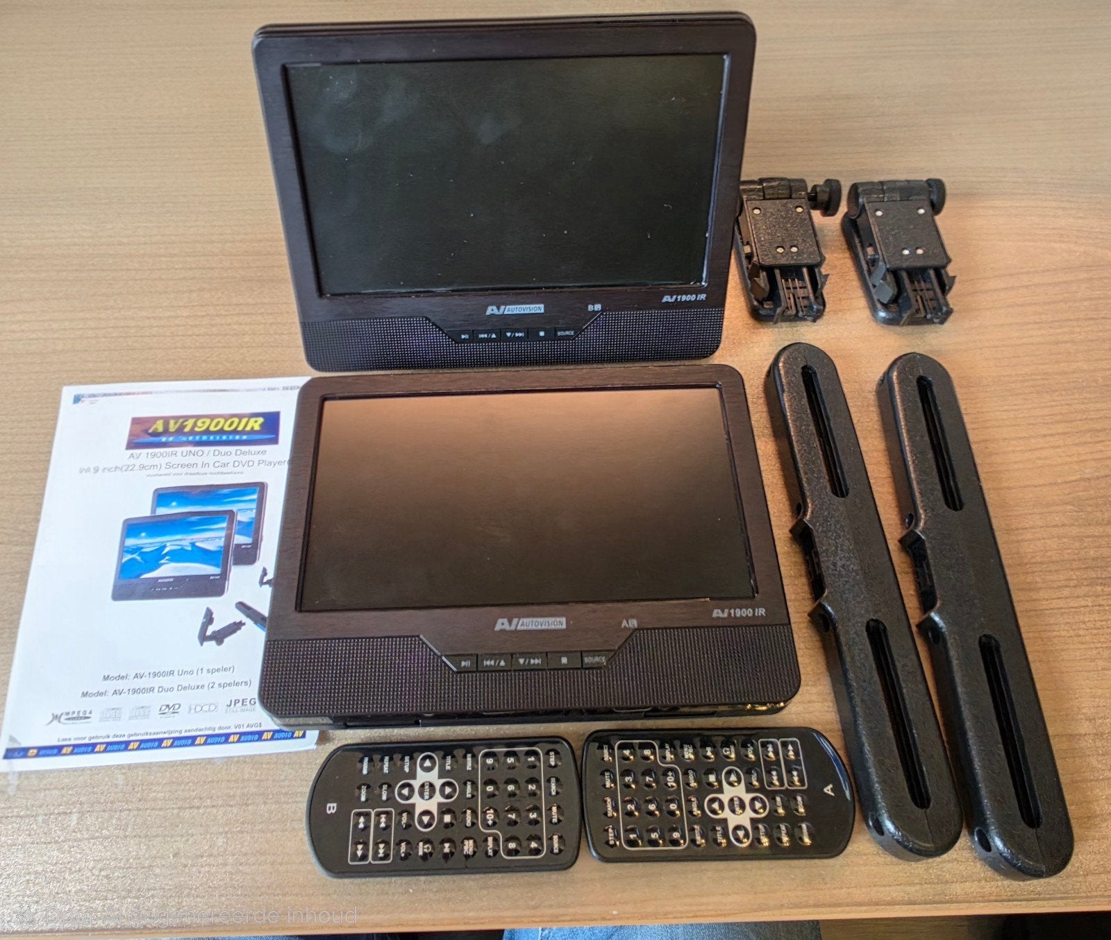 AV Autovision Draagbare DVD Speler Set - Auto/Thuis, Audio, Tv en Foto, Dvd-spelers, Draagbaar, Ophalen of Verzenden, Zo goed als nieuw