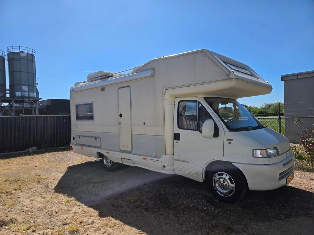 Fiat Ducato Pegaso 2.5 TDI Alkoof Camper, Caravans en Kamperen, Standaard zit, Alkoof, Ringverwarming, Fiat