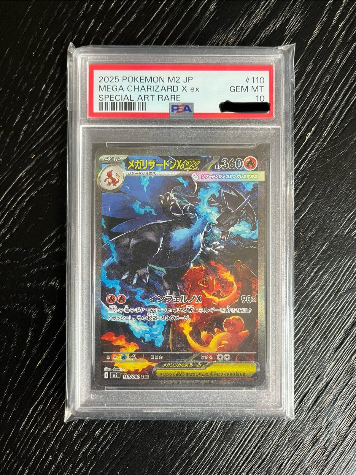 Mega Charizard X ex 110 M2 Inferno X PSA 10, Ophalen, Zo goed als nieuw