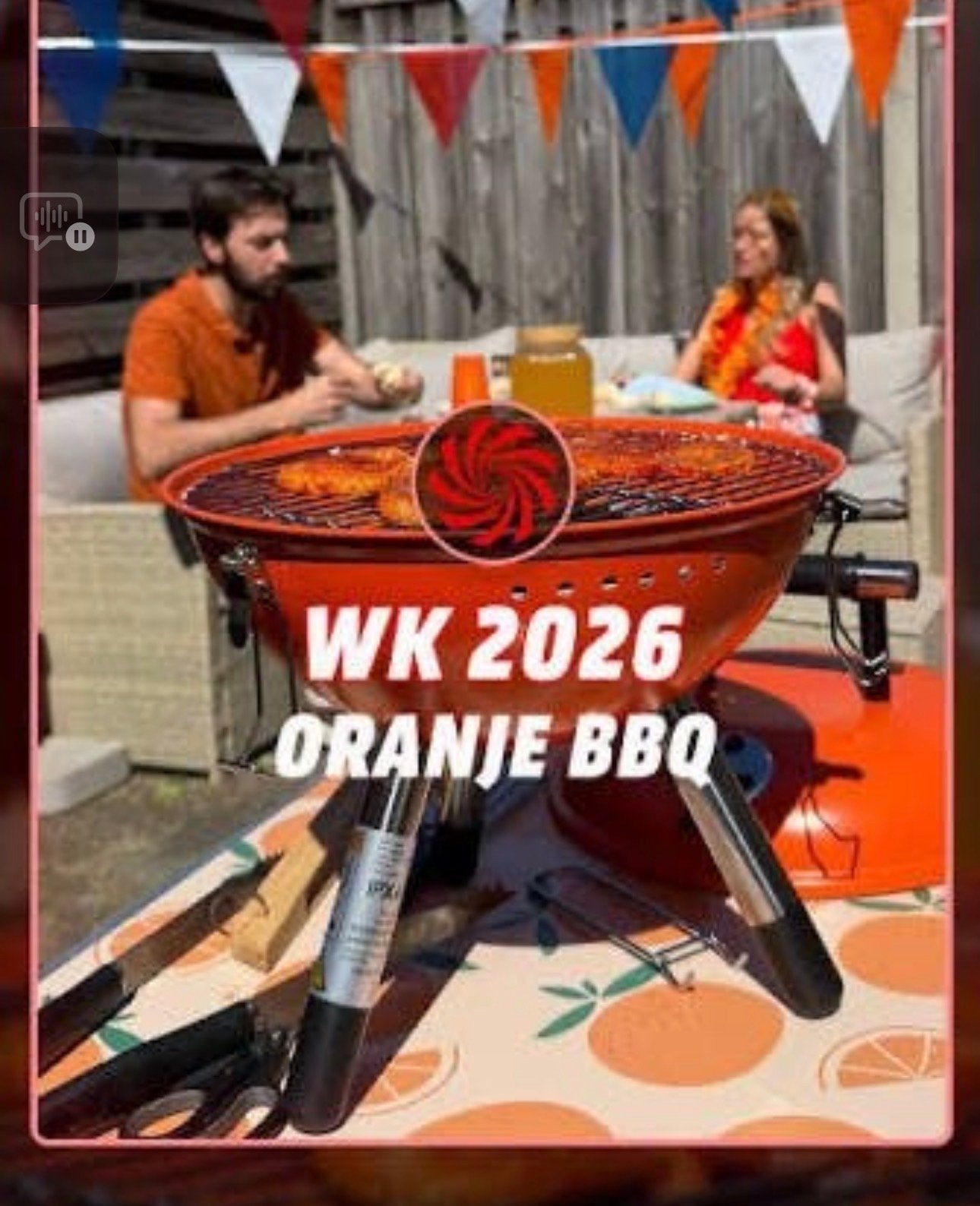 Nieuwe WK 2026 Oranje BBQ in doos, Ophalen, Nieuw