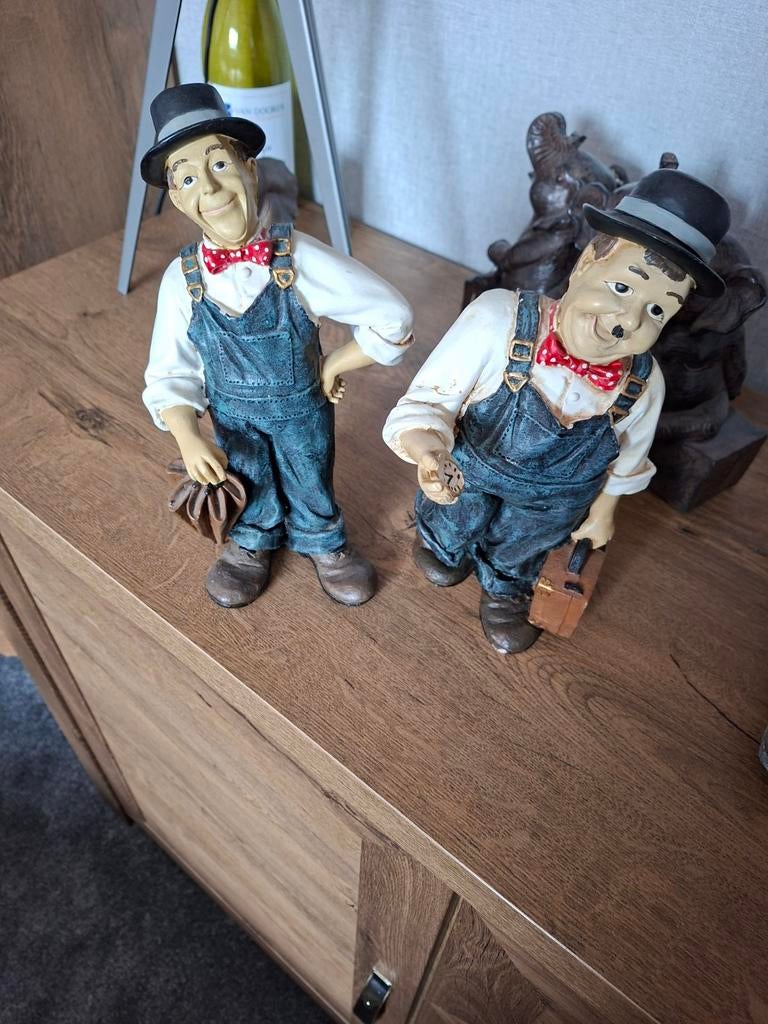 Laurel en hardy 15 cm hoog, Ophalen