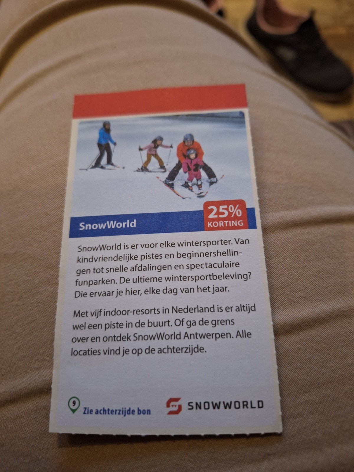25% korting snowworld zoetermeer of landgraaf, Drie personen of meer, Kortingsbon