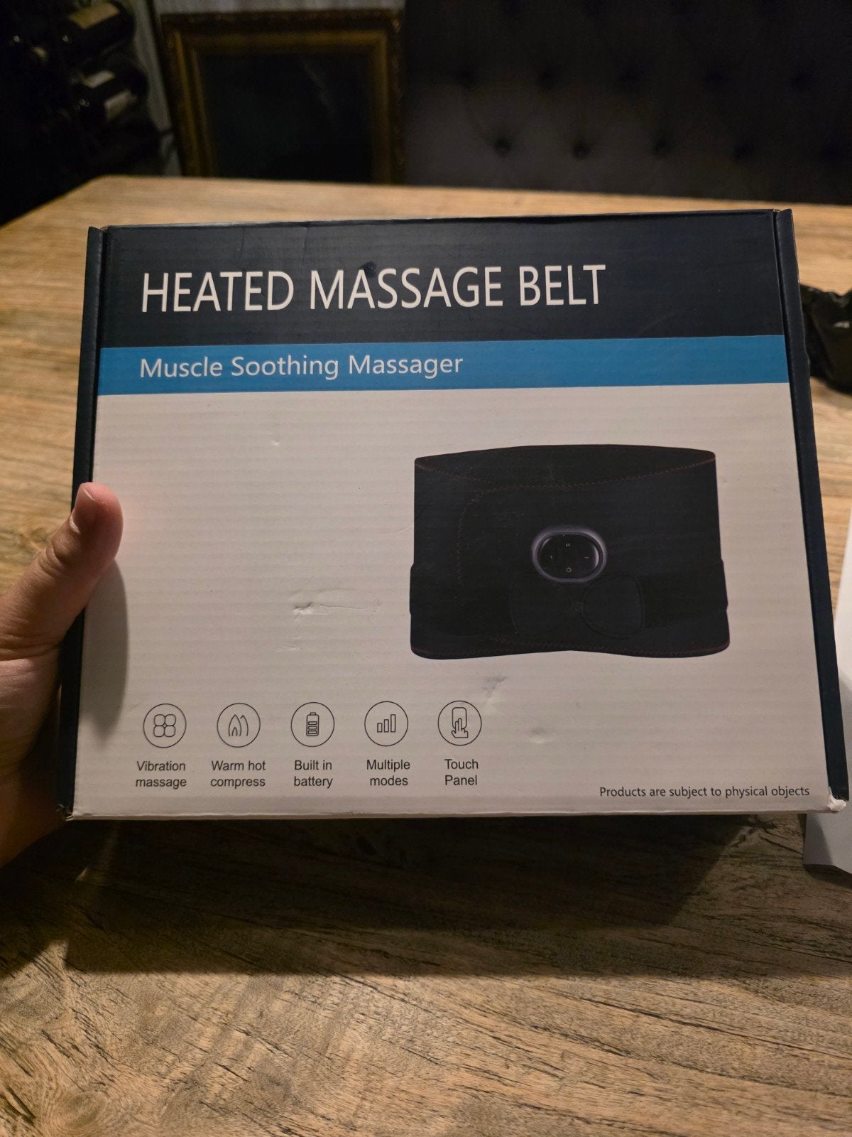 Verwarmde Massageband - Spiermassager met Vibratie, Sport en Fitness, Ophalen of Verzenden, Nieuw, Apparaat