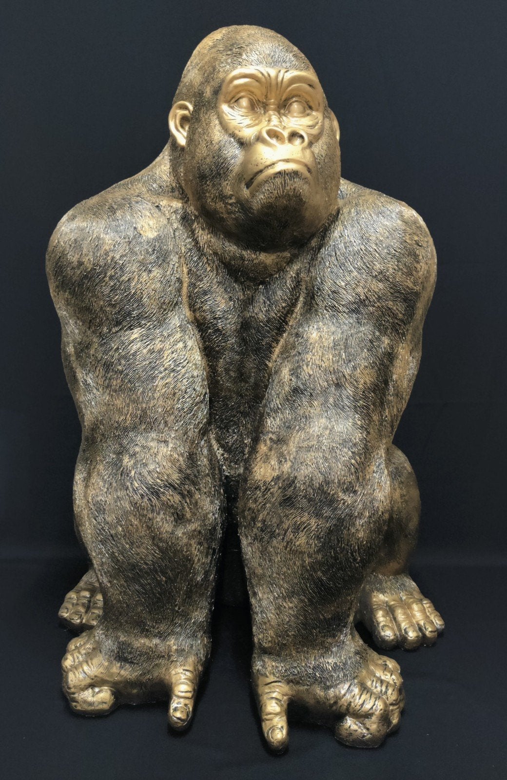 Gorilla XXL, aap, brons gekleurd. 100cm, Ophalen of Verzenden, Nieuw, Dier