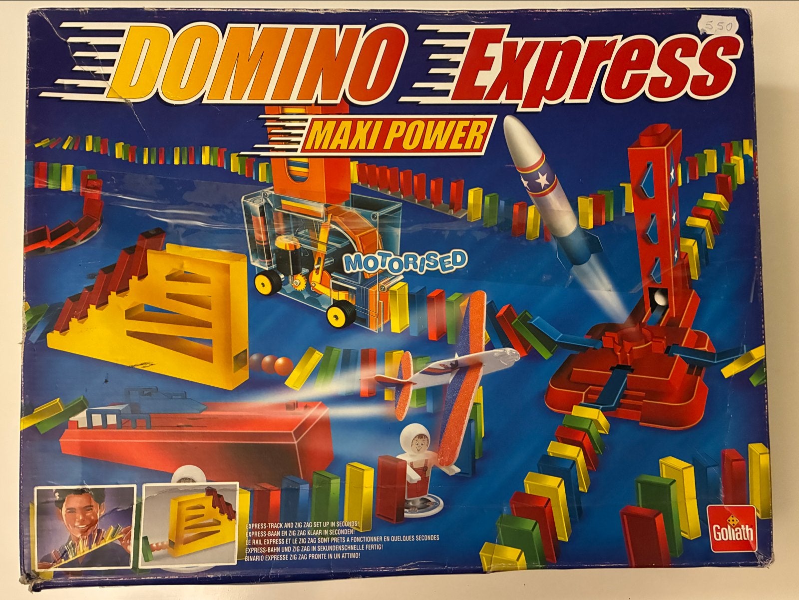 Domino Express Maxi Power & Classic - 2 Grote Sets, Ophalen of Verzenden, Gebruikt, Jongen of Meisje