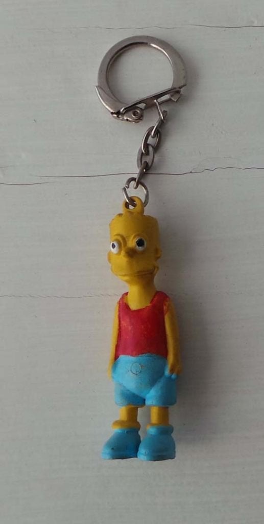 Bart Simpson sleutelhanger, Verzamelen, Ophalen of Verzenden, Zo goed als nieuw, Knuffel of Figuurtje
