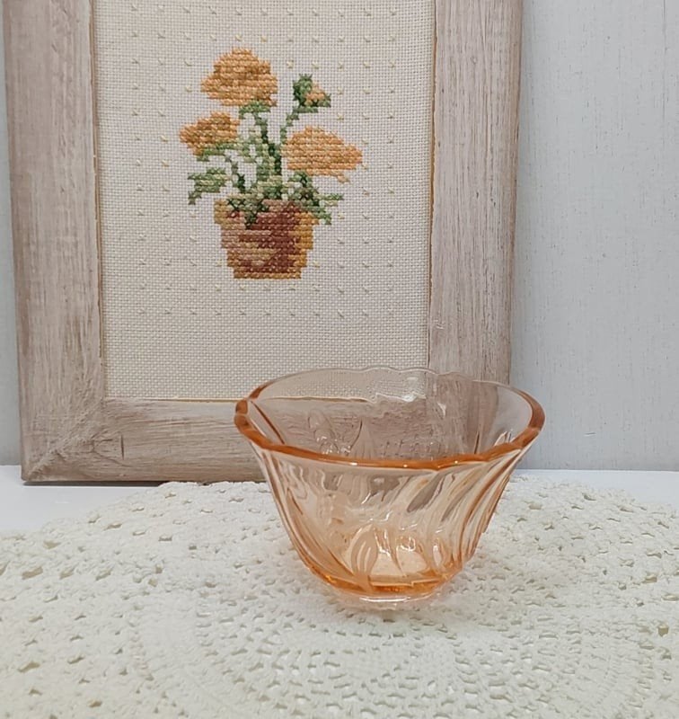 Roze persglas suikerschaaltje, Ophalen of Verzenden