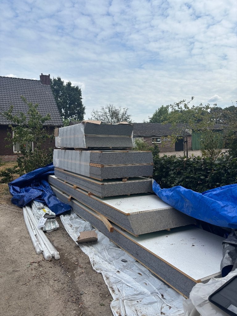 Geisoleerde dakplaat Unidek aero light 6.3 1020x211mm, Overige materialen, Nieuw, 15 m² of meer, Grijs
