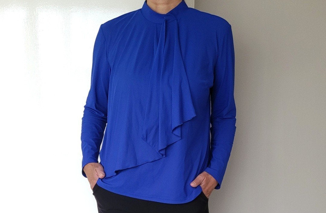 Studio Anneloes blouse XL Kobaltblauw Travelstof top, Kleding | Dames, Blouses en Tunieken, Studio Anneloes, Maat 46/48 (XL) of groter