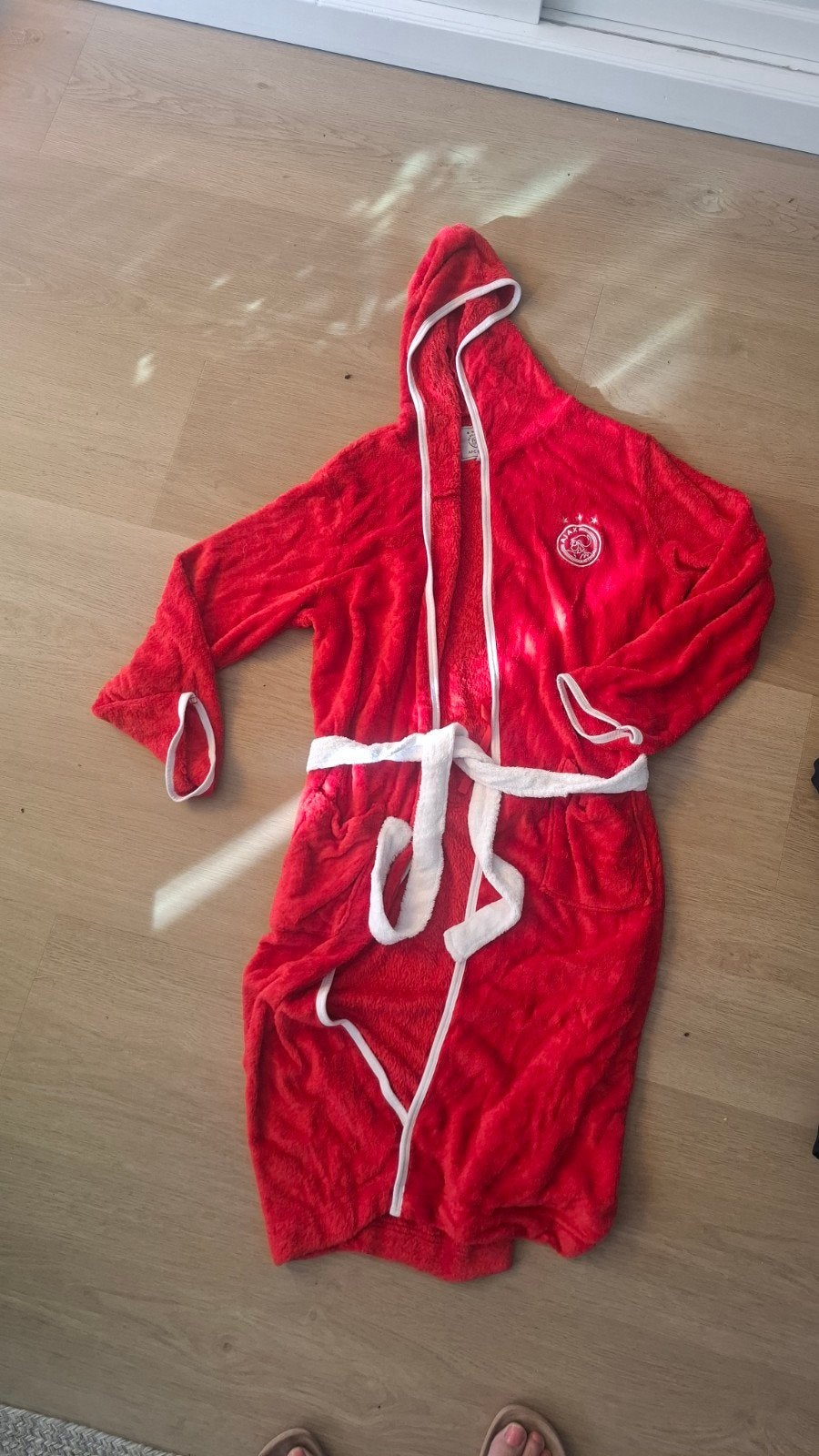 Ajax Badjas - Rood met wit logo, Ophalen of Verzenden, Zo goed als nieuw, AFC Ajax