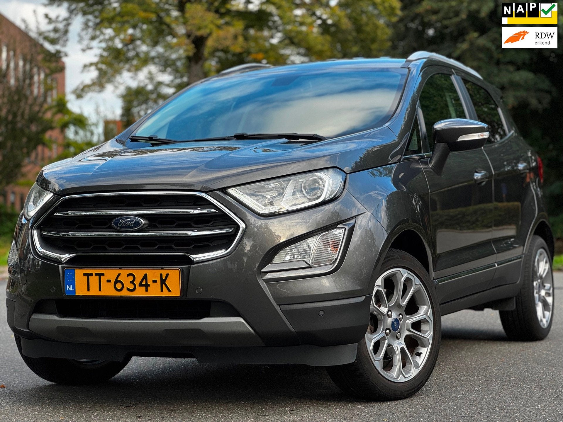 Ford EcoSport 1.0 EcoBoost Titanium|NW DSRIEM|BJ2018|CARPLAY, Dealer onderhouden, 125 pk, Gebruikt, Euro 6
