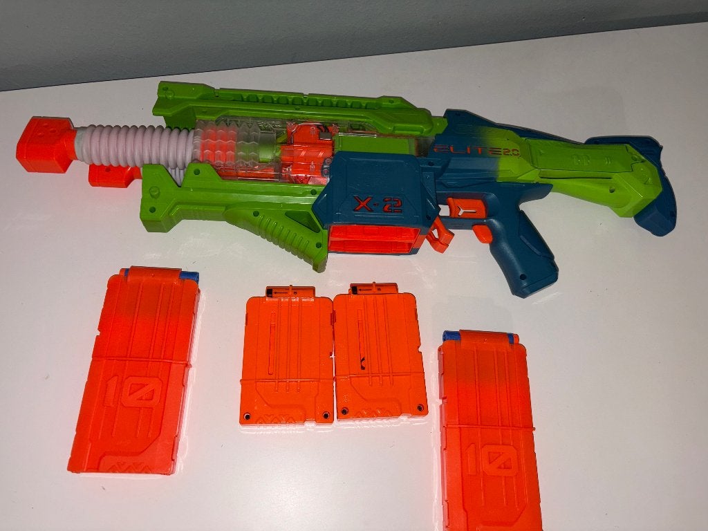 Nerf double punch extra magazijnen, Ophalen, Gebruikt