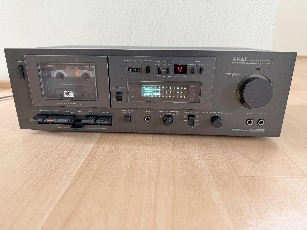 2x AKAI cassette deck GX-M10 | zwart, Ophalen of Verzenden, Enkel, Akai, Tape counter
