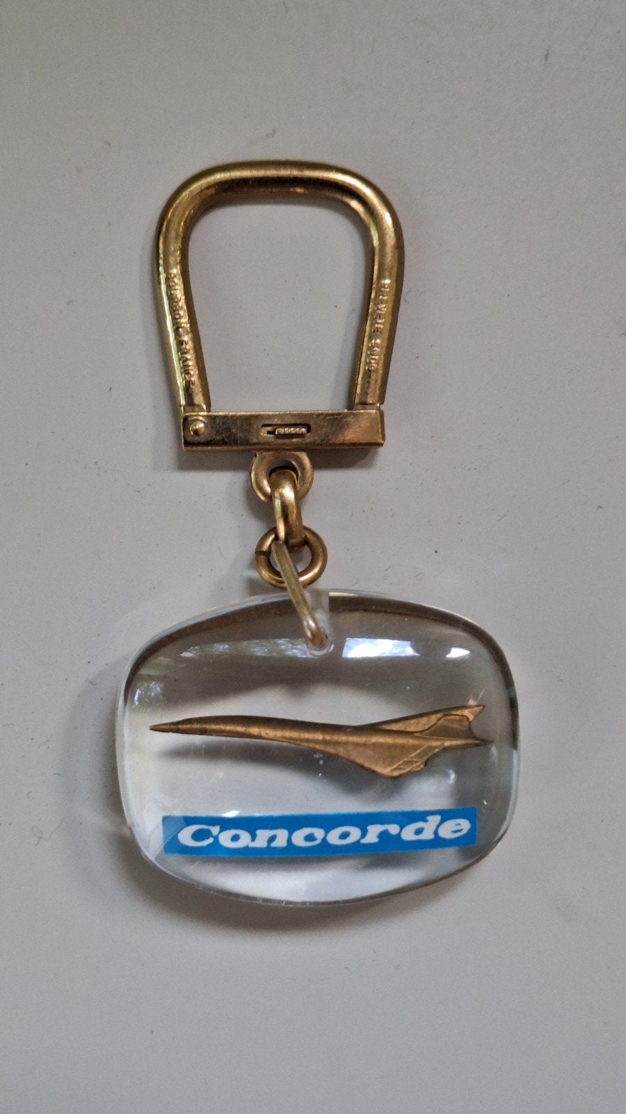 Vintage Concorde sleutelhanger, Ophalen of Verzenden, Gebruikt, Transport