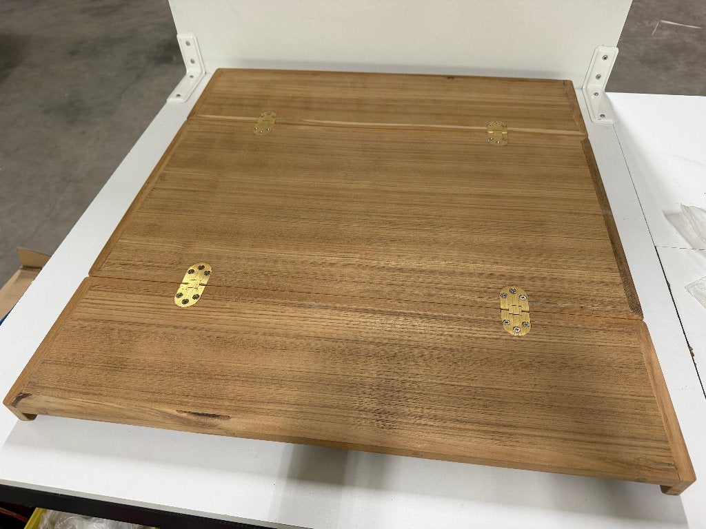 Teak tafel inklapbaar 650 x 350/700 mm - NIEUW, Ophalen of Verzenden, Nieuw, Overige typen