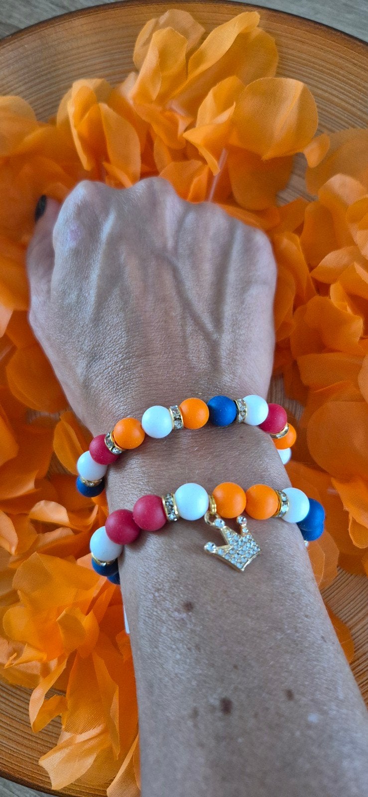 WK Armbandjes, Overige kleuren, Met bedels of kralen, Nieuw, Ophalen of Verzenden