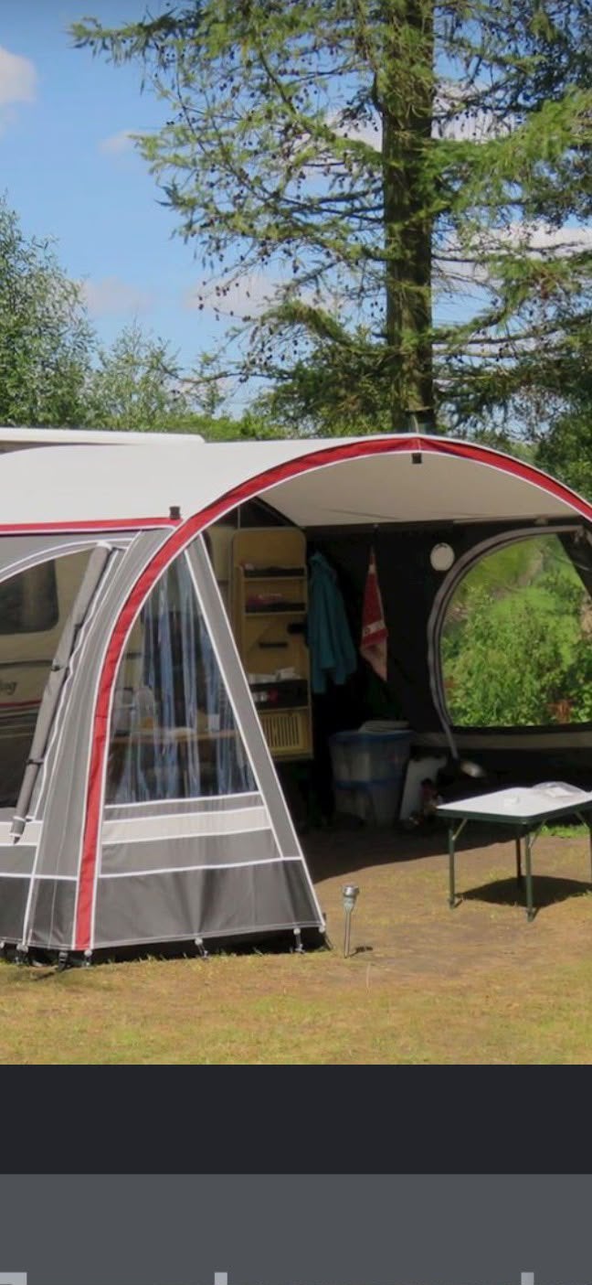Fortex aronde voortent voor Eriba caravan, Ophalen, Zo goed als nieuw