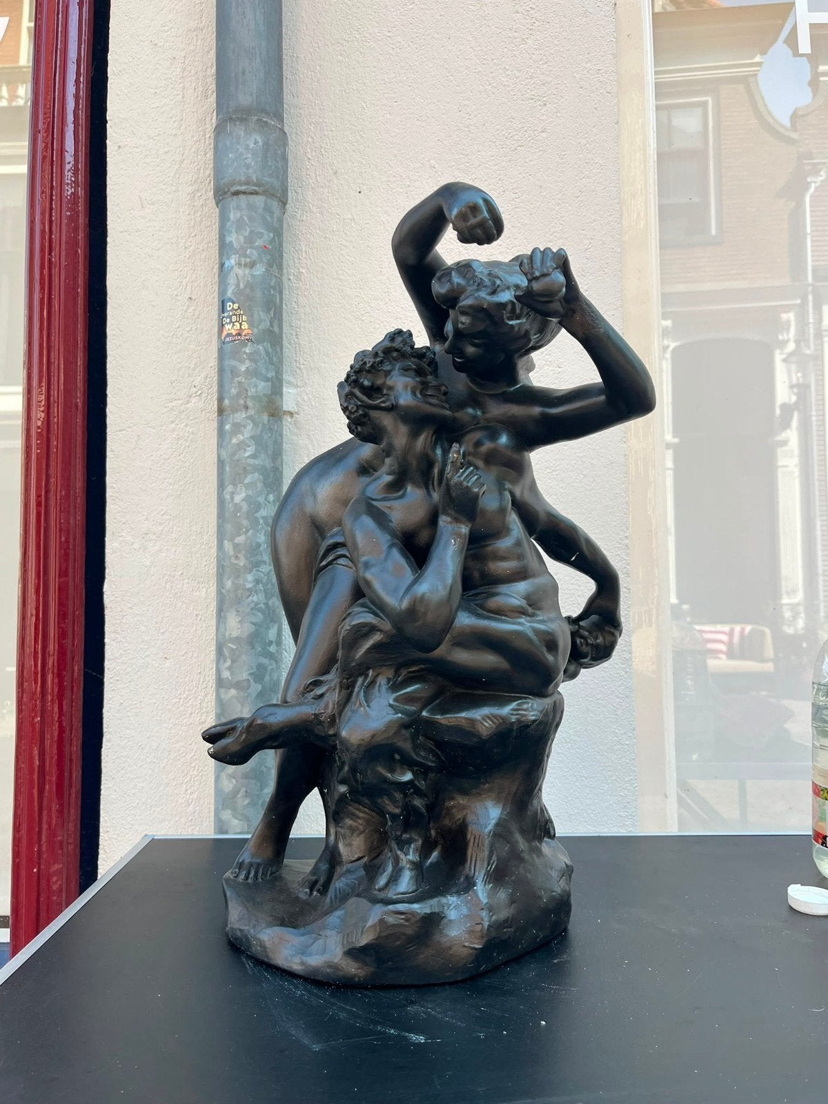 gips sculptuur van J.P. Lambeaux, Antiek en Kunst, Kunst | Beelden en Houtsnijwerken, Beeld, Gips, Groep mensen, 50 - 100 cm, Europa