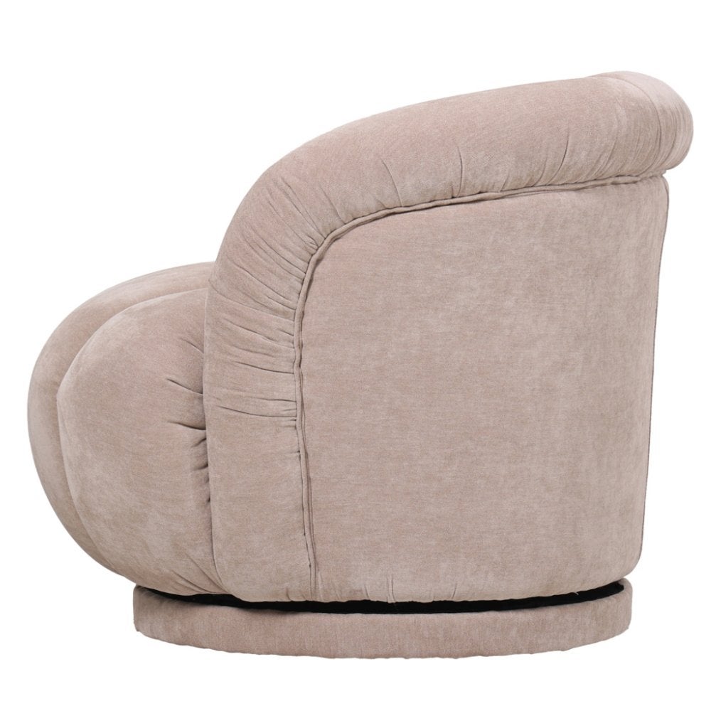 DÉJA Draaifauteuil Arby Beige Taupe | Van €399, nu voor, DÉJA Living, Nieuw, 75 tot 100 cm, Ophalen of Verzenden