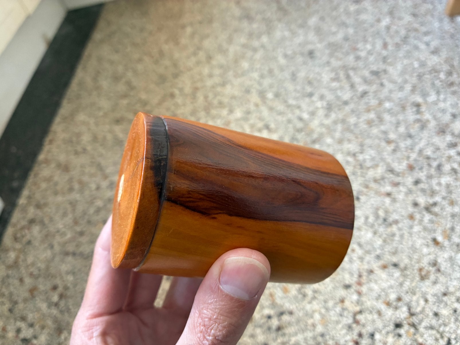 Houten Shaker, Fijne Korrel, Heldere ‘Tsjik’, lengte: 9 cm, Muziek en Instrumenten, Gebruikt, Verzenden, NL, Overige soorten
