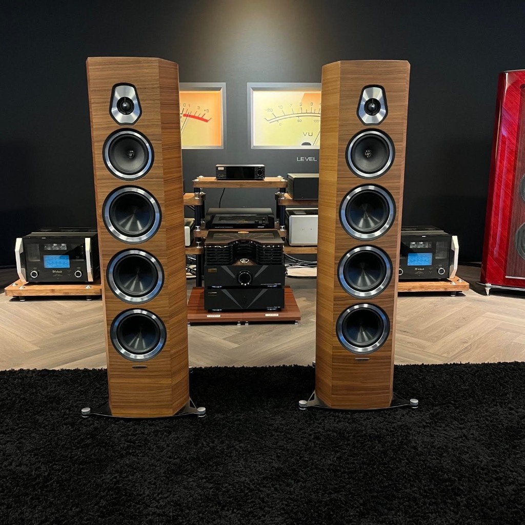 Sonus Faber Sonetto VIII Gen1 walnut (occasion), Vloerstaande luidspreker, =, =, Ophalen of Verzenden